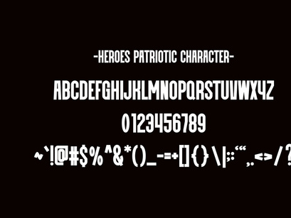 Heroes Patriotic - Modern Sans