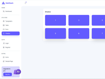 Matdash Free Tailwind React Admin Dashboard Template