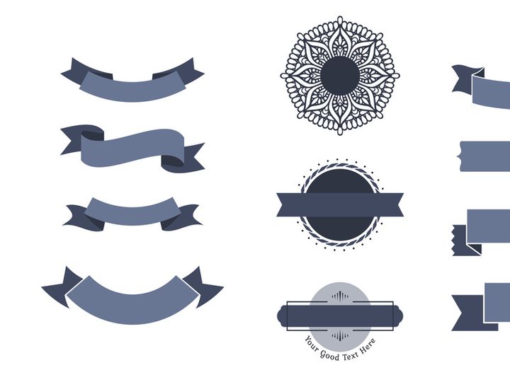 vintage decoration vector