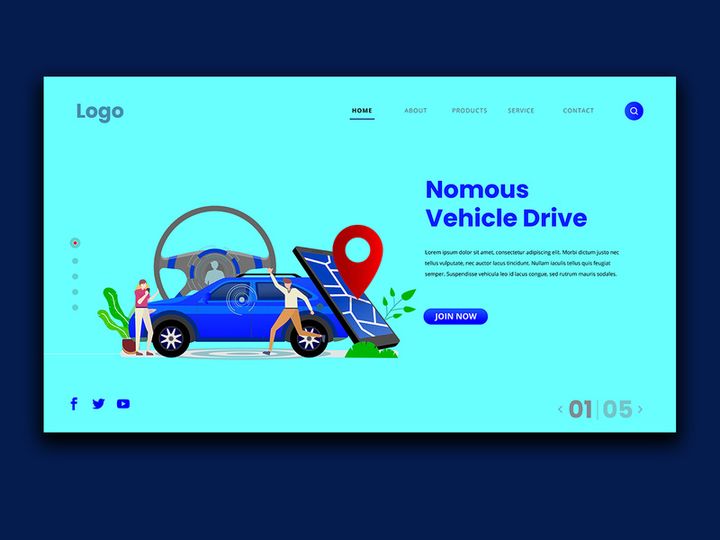 Vehicle Driver Landing Page