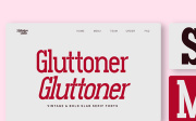 Gluttoner Slab Vintage & Bold Slab Serif