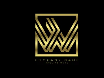 Luxury golden color line letter, Graphic Alphabet Symbol for Corporate Business Identity preview picture
