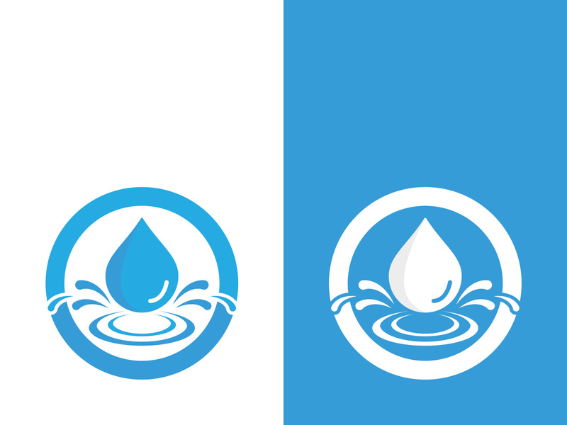 Background water drop logo icon vector illustration