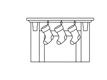 Leerer festlicher Esstisch mit Weihnachtsdekoration