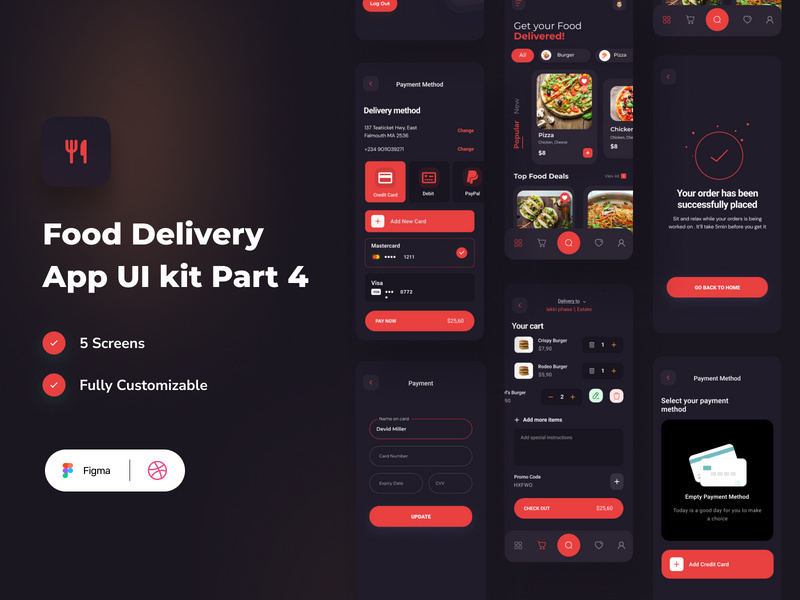 Food delivery Mobile app design part 4