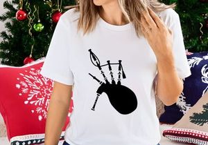 Classic Scottish Bagpipes Folk Music Instrument Silhouette