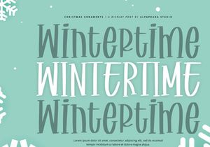 Christmas Ornaments - Display Font