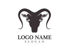 Goat logo template vector icon illustration design