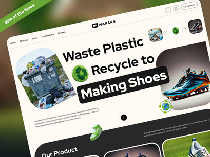 Waste Management Recycle Website Design Concept