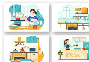 15 Kitchen Architecture Illustration