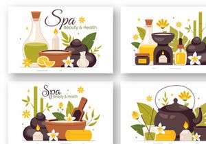 9 Spa Beauty and Health Illustration