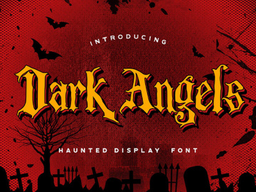 Dark Angels - Haunted Display Font preview picture