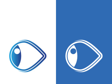 Eye logo icon design template illustration preview picture