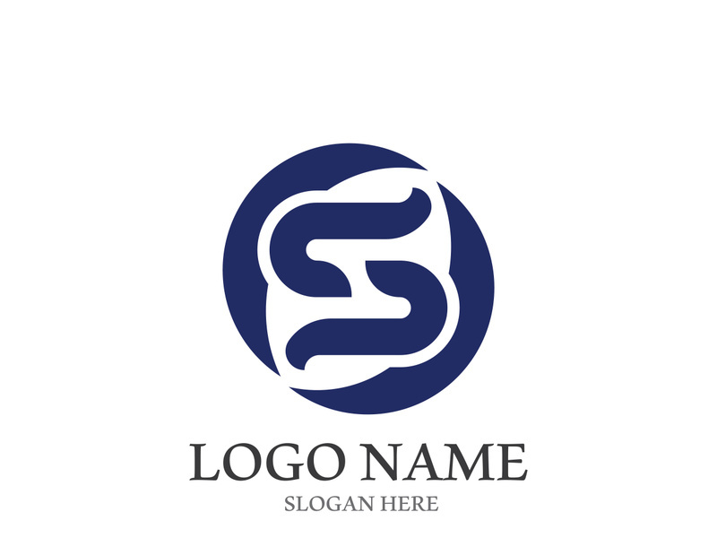 Business corporate S letter logo design vector