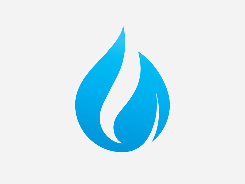 water drop nature Logo Template vector illustration design