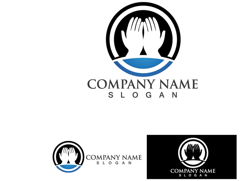 Hand Hope Logo And Symbol Care Vector