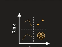quadrant concept  diagram  logo illustration