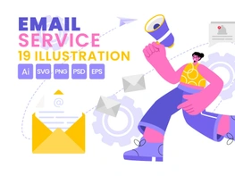 19 Email Service Illustration preview picture