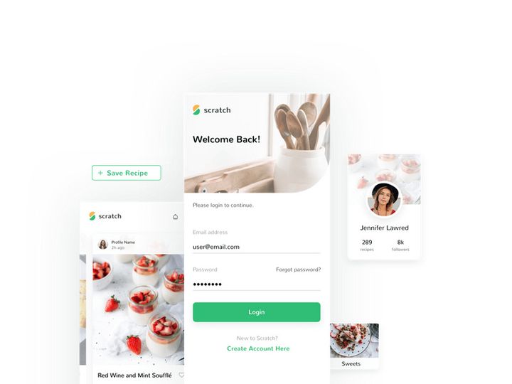 Scratch Recipe UI Kit