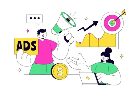10 Advertising Vector Illustration