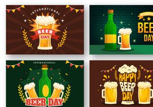 17 International Beer Day Illustration