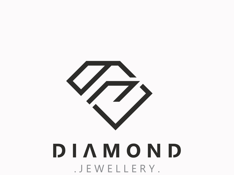 Diamond jewelry Logo, jewelry shop business identity, emblem, creative design