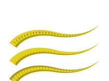 measuring tape centimeter vector illustration