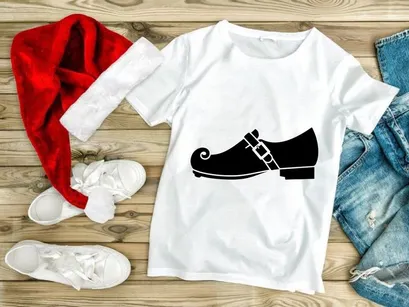 Black leather dress shoe with lace detail on white background