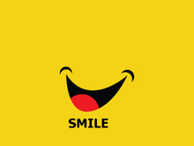 Smile logo and symbol vector image