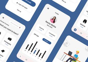 Online Course Education App Mobile Application UI Kit