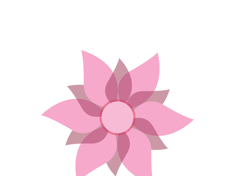 Traditional Asian colorful floral pattern Stained glass mosaic logo tile design inspiration