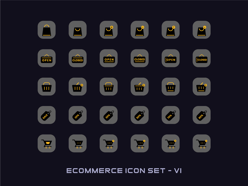 E-commerce icon collections