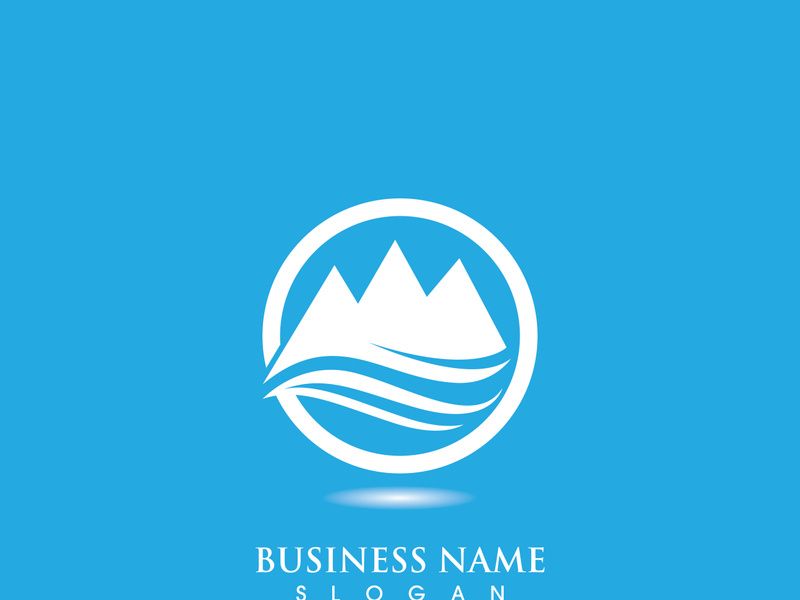 Mountain icon Logo Template Vector illustration design
