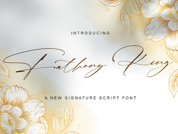 Fathony King - Signature Font preview picture