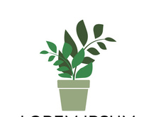 Green leaf logo design vector illustration