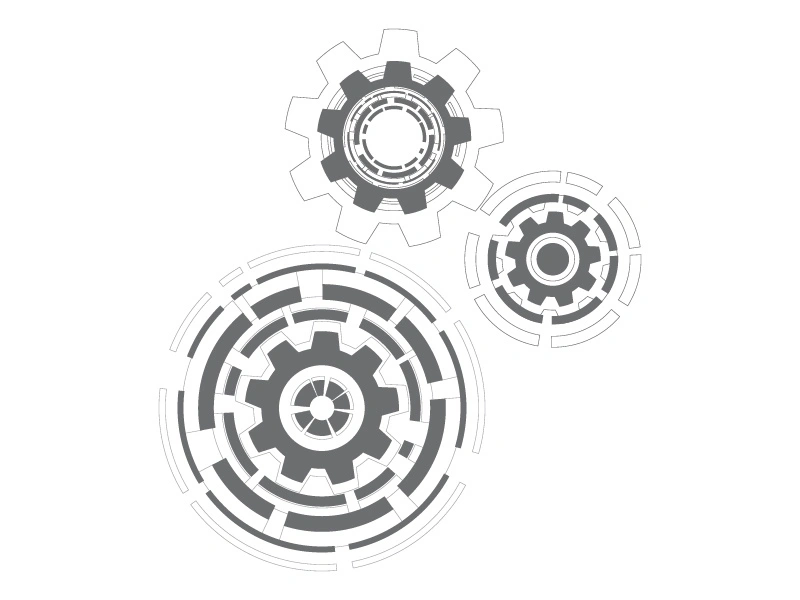 Gear illustration design template