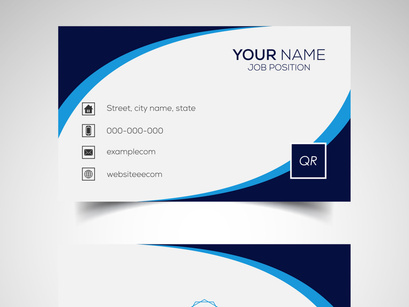 10 Double-sided creative and modern business card template. Vector illustration