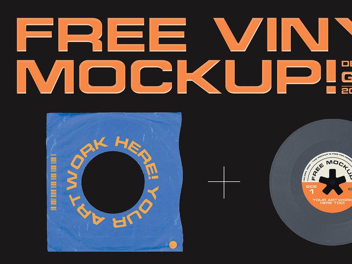 LP Sleeve + Vinyl Mockup