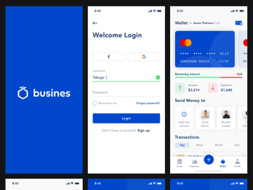 Busines - Bank App for Sketch preview picture