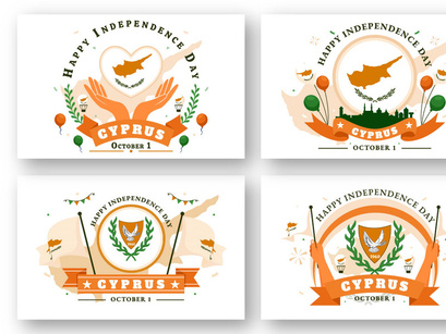 12 Cyprus Independence Day Illustration