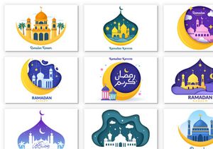 40 Ramadan Kareem Holiday Islamic Illustration
