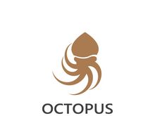 Octopus logo image design icon illustration animal vector
