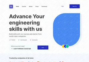 Online Course Landing Page - Sinau