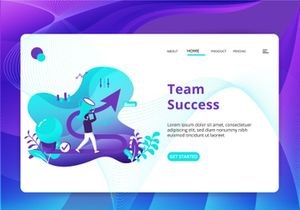Team Work set Illustration