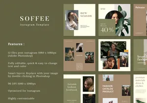 Instagram Template - Soffee  Fashion Post