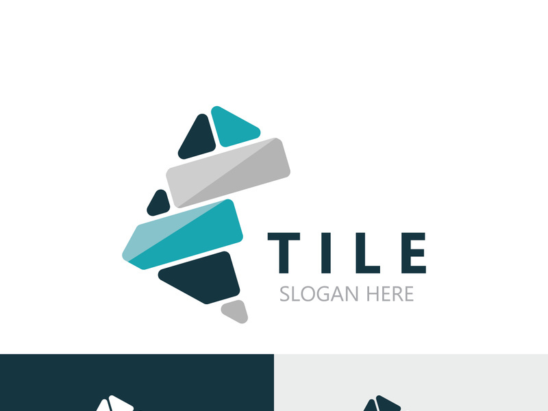 Elegant Tile Flooring Logo Design business store building Template
