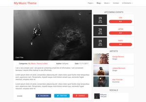 My Music Theme Html