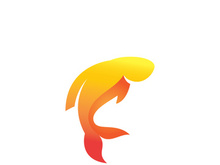 Fish logo template icon vector design