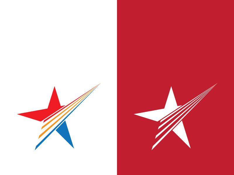 Star icon template vector illustration design