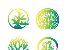 Corals icon logo design and symbol illustration vector